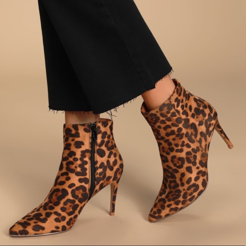 Leopard booties